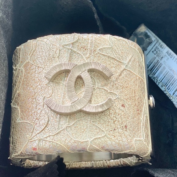CHANEL Jewelry - AUTHENTIC CHANEL Lace CC Cuff